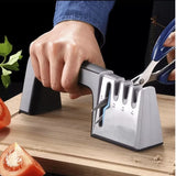 Afiamax - Amolador Afiador de Facas e Tesouras Profissional 4 Em 1 - Entrega Grátis