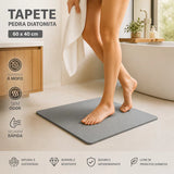 StoneTap - Tapete de Pedra Diatomita Ultra Absorvente Anti-Mofo Para Banheiro - Entrega Grátis