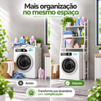 PratPlus - Suporte de Prateleiras para Máquina de Lavar com Rodízios e Base Antiderrapante - Entrega Grátis Reforçada