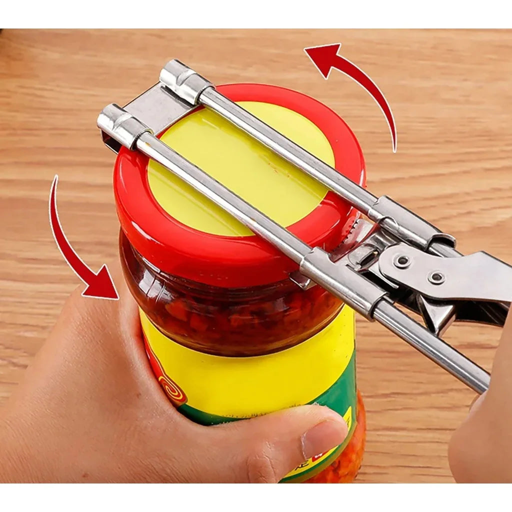 InoxSeal - Abridor de Tampas e Potes Ajustável Prático e Sem Esforço - Entrega Grátis