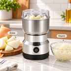 Triturador Multifuncional Elétrico de Alimentos em Inox Prático InoxGrinder
