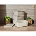 Kit 12 Potes Plástico 1 Litro com Tampa Hermética, Multiuso Cozinha, Marmita e Armazenamento de Alimentos