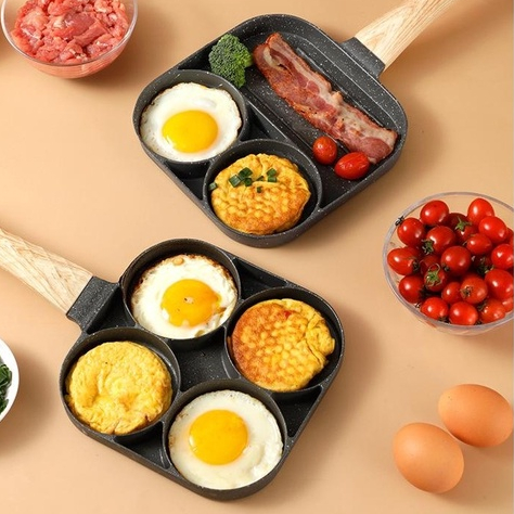 Frigideira Antiaderente 3 em 1 com Divisórias