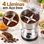 Triturador Multifuncional Elétrico de Alimentos em Inox Prático InoxGrinder