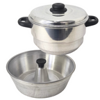 Forma Pudim Alumínio Grande Dupla Receita Ideal para Banho Maria