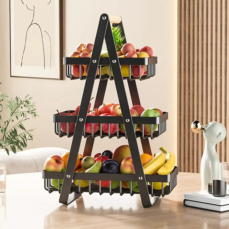 Frutify - Fruteira de Mesa Premium Aramado 2 ou 3 Andar