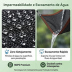 Rede de Sombreamento Premium Impermeável 90% Proteção Solar Instalação Rápida e Proteção UV - Entrega Grátis