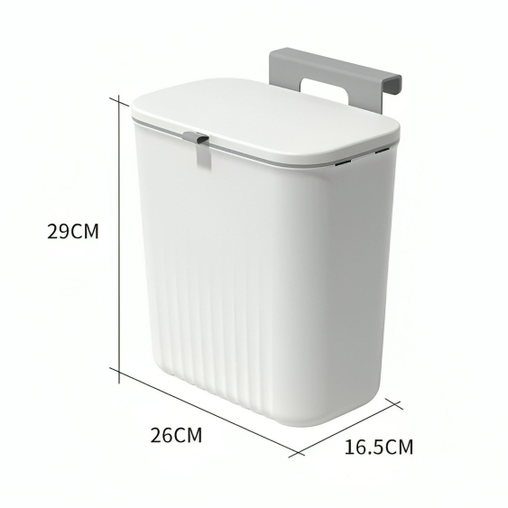 CleanFix - Lixeira Suspensa 9 Litros com Tampa