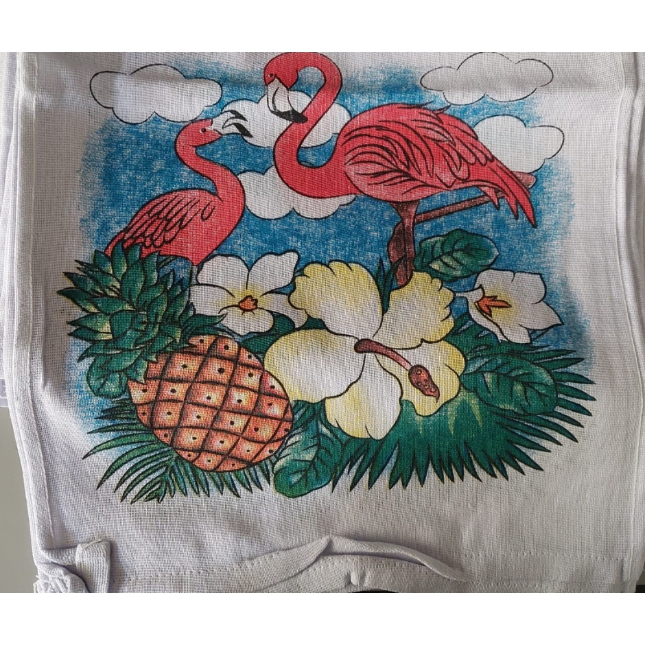 Kit 30 Panos de Prato Estampados Algodão 100% Grandes 35x60cm