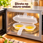 EggFast - Forma Omeleteira Para Micro-Ondas Livre de BPA Prática e Rápida Sem Sujeira - Entrega Grátis