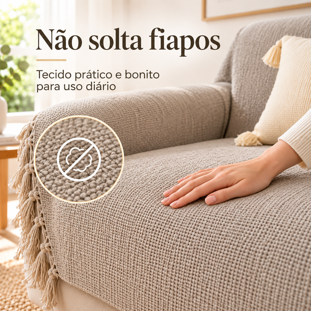 Manta Para Sofá de Luxo Estilo Europeu de Algodão Macio - Entrega Grátis
