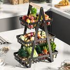 Frutify - Fruteira de Mesa Premium Aramado 2 ou 3 Andar