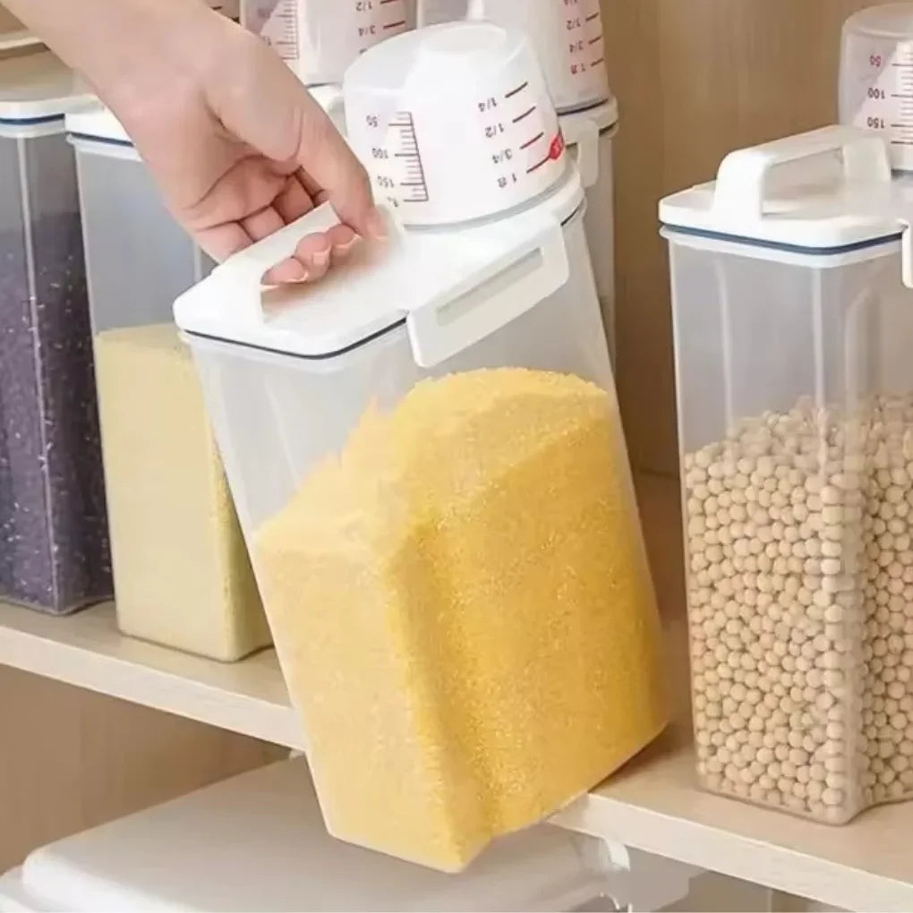 Potes Herméticos Com Medidor Integrado Para Alimentos e Condimentos - Entrega Grátis