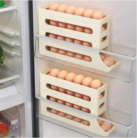 Porta Ovos 4 Andares com Dispenser – Até 30 Ovos