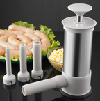 InoxMix - Kit Máquina de Encher Linguiça Caseira + Funil - Entrega Grátis