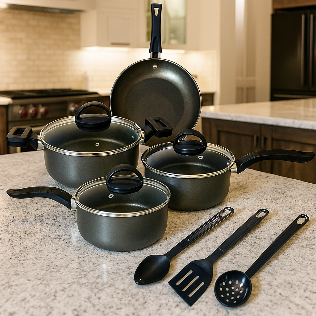 Jogo de Panelas 8 Peças Antiaderente