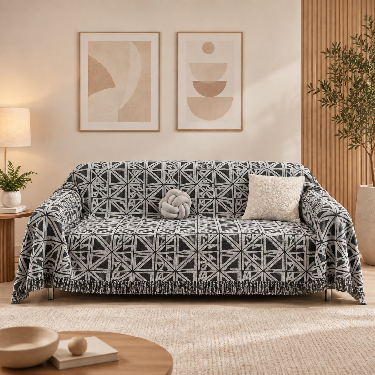 Manta Para Sofá de Luxo Estilos Abstratos Super Macia e Confortável - Entrega Grátis