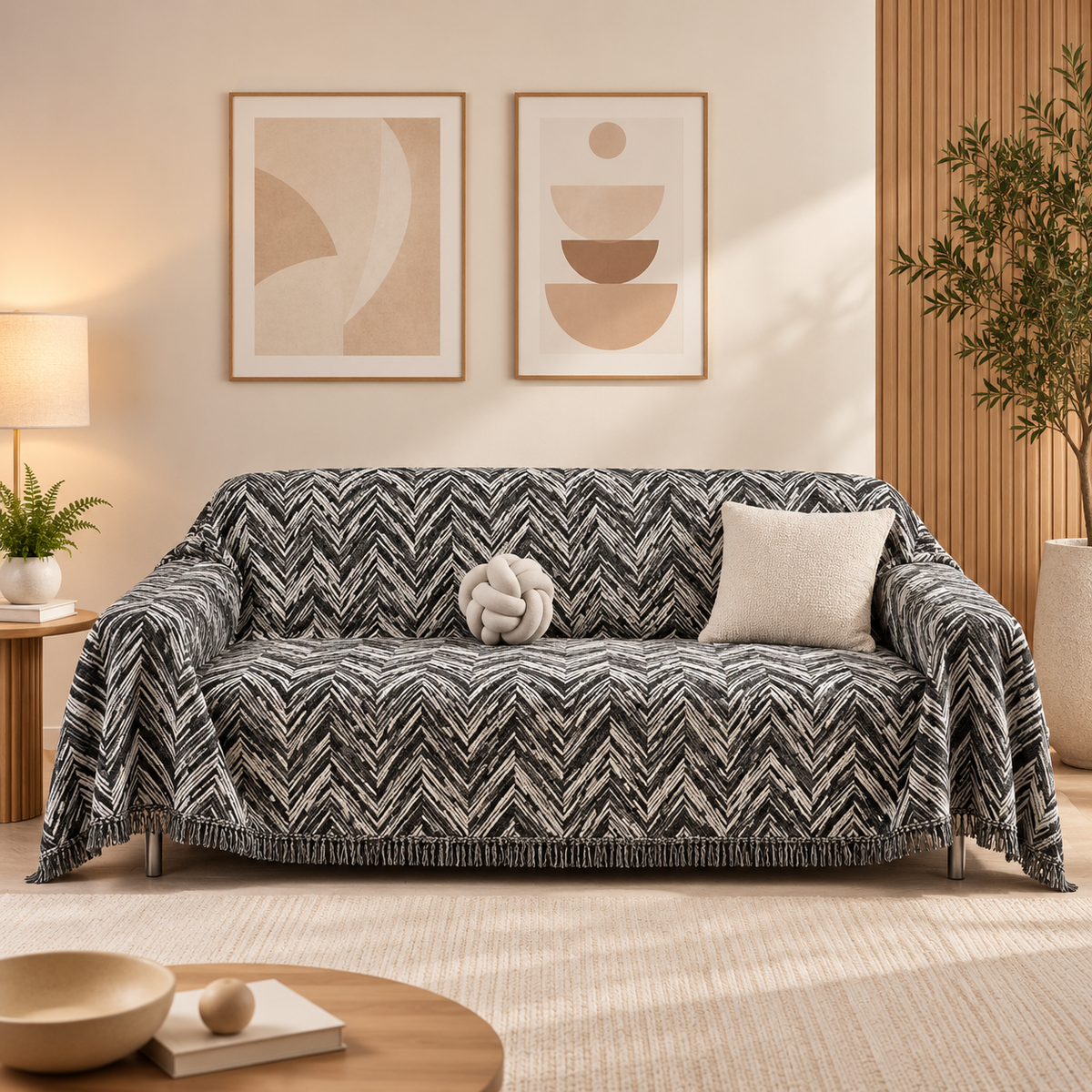 Manta Para Sofá de Luxo Estilos Abstratos Super Macia e Confortável - Entrega Grátis