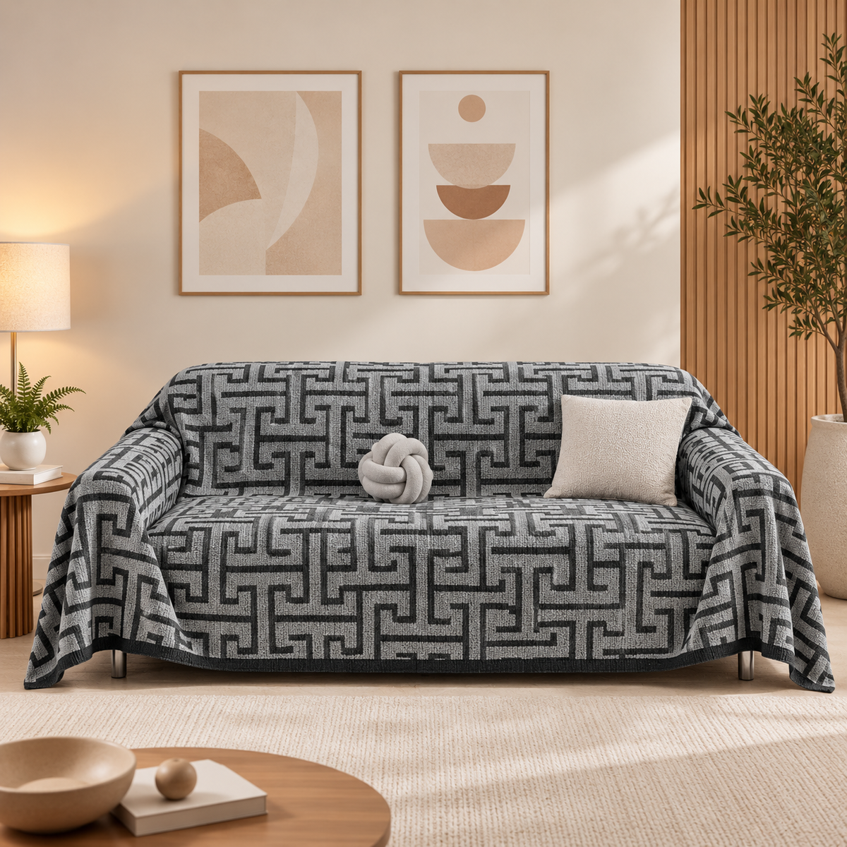 Manta Para Sofá de Luxo Estilos Abstratos Super Macia e Confortável - Entrega Grátis