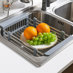 CestoFlex - Escorredor de Pia Ajustável em Inox para Cozinha - Entrega Grátis