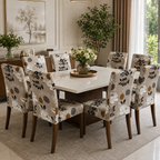 Capas Para Cadeiras Lisas e Estampadas Com Elástico Estilo Europeu - Entrega Grátis