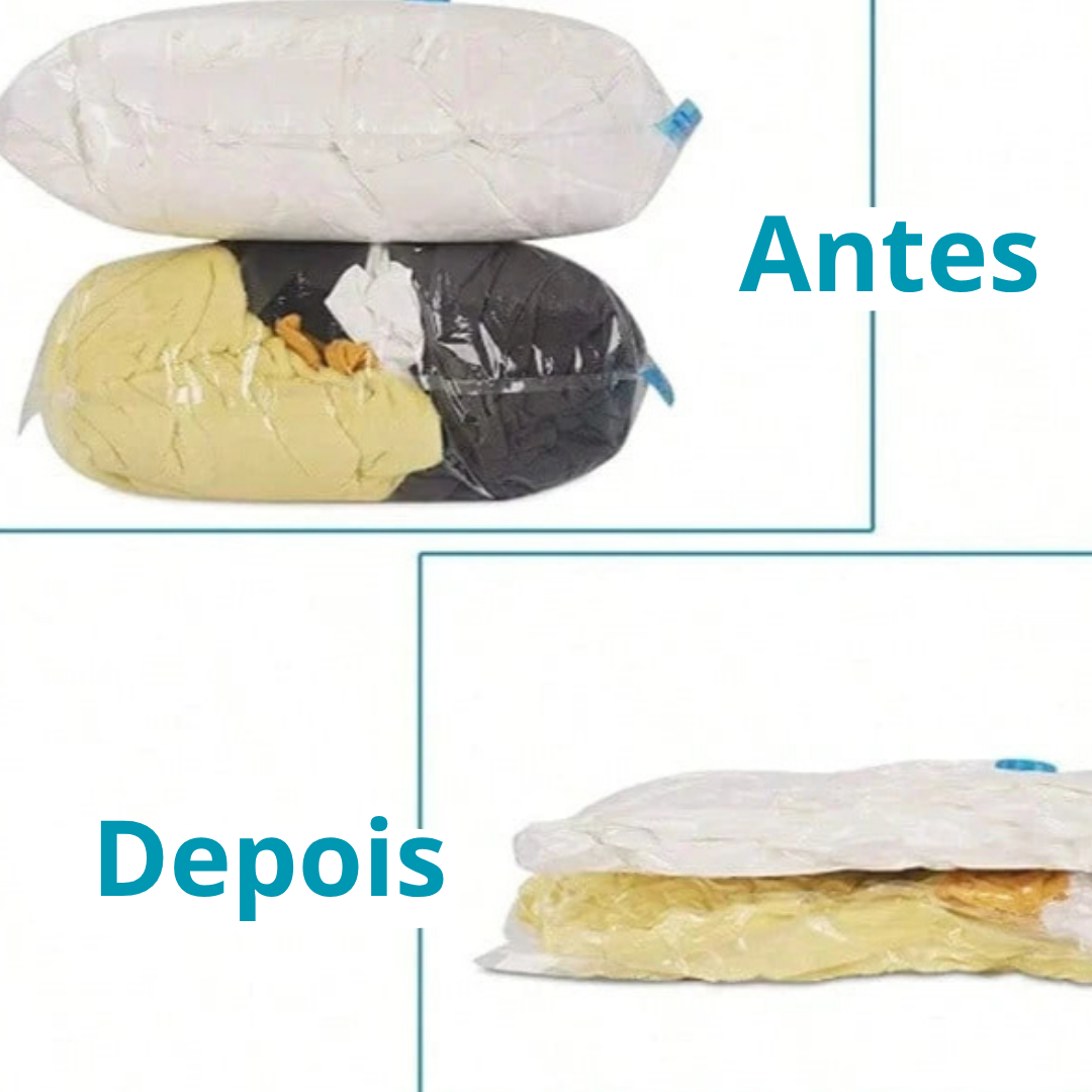Kit Compact Max - Saco a Vácuo + Bomba Elétrica - Entrega Grátis