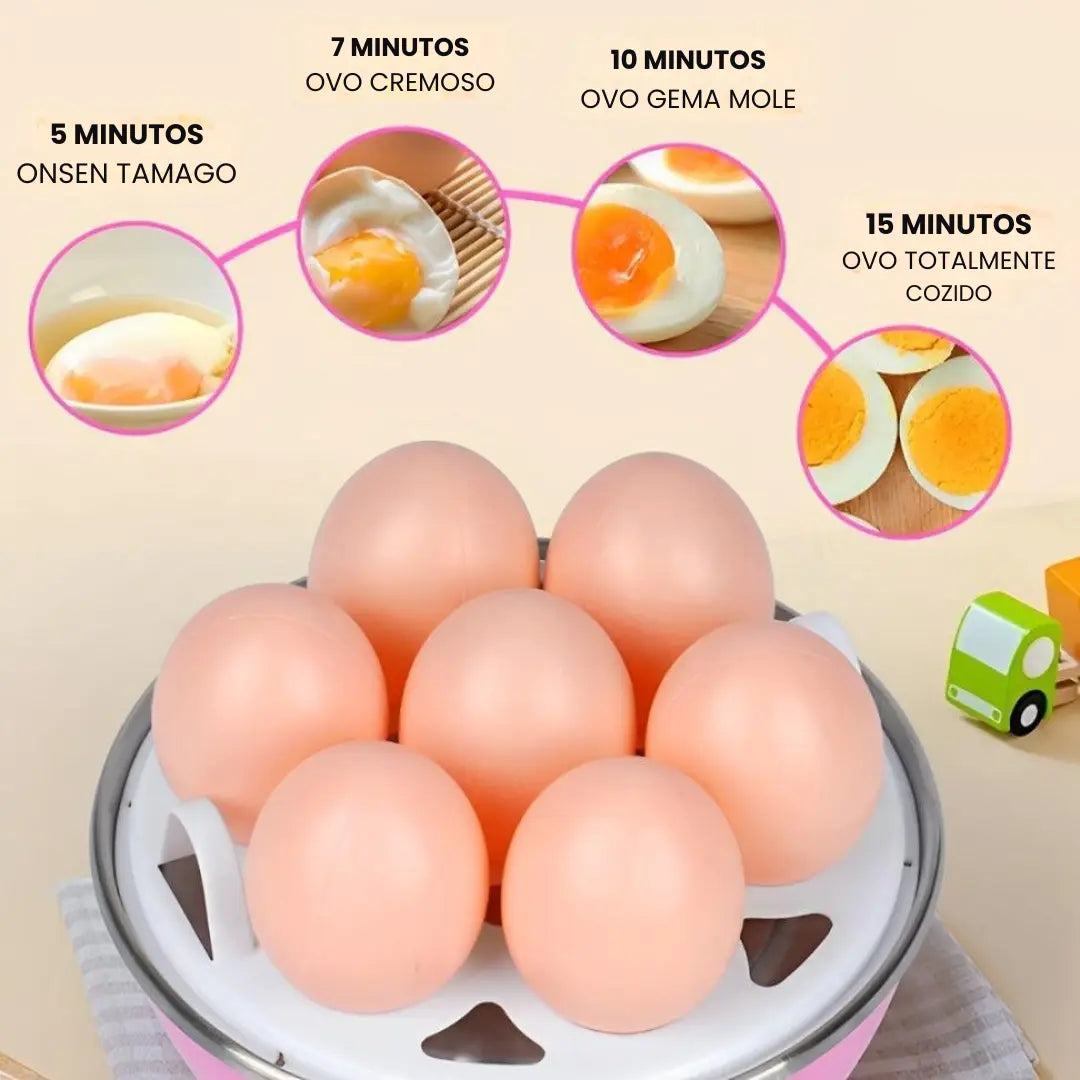 EggCook - Cozedor de Ovos Elétrico Portátil - Entrega Grátis