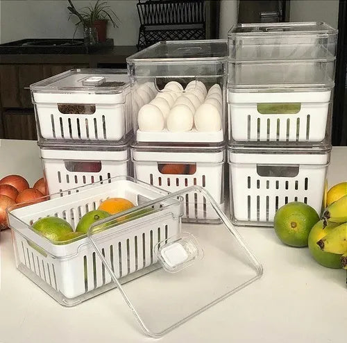 PoteZen - Pote Hermético Organizador de Geladeira - Entrega Grátis
