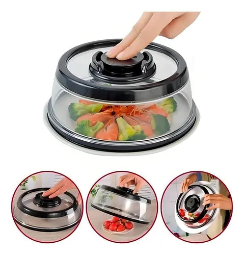 FreshTamp - Tampa Vedadora a Vácuo Protetora de Alimentos - Entrega Grátis