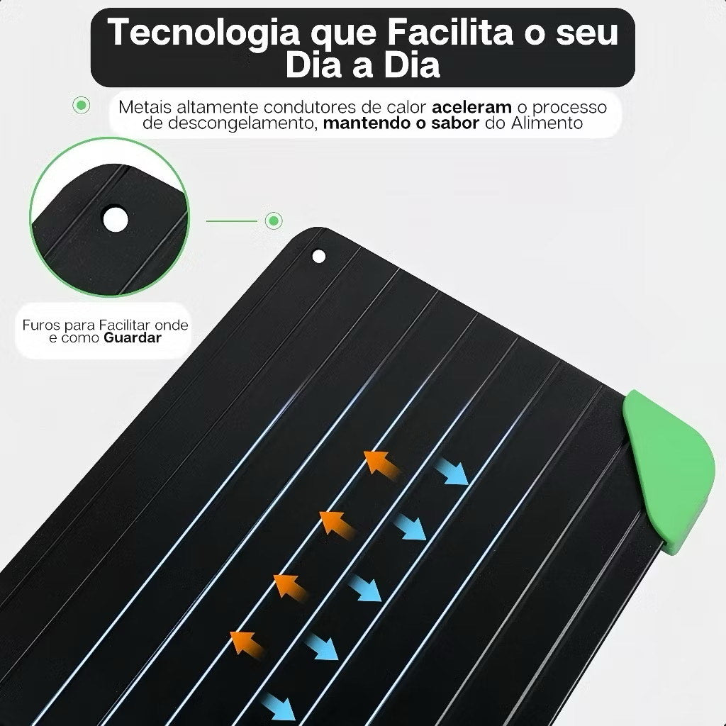 InoxTherm - Tábua Para Descongelar Carnes 5x Mais Rápido - Entrega Grátis