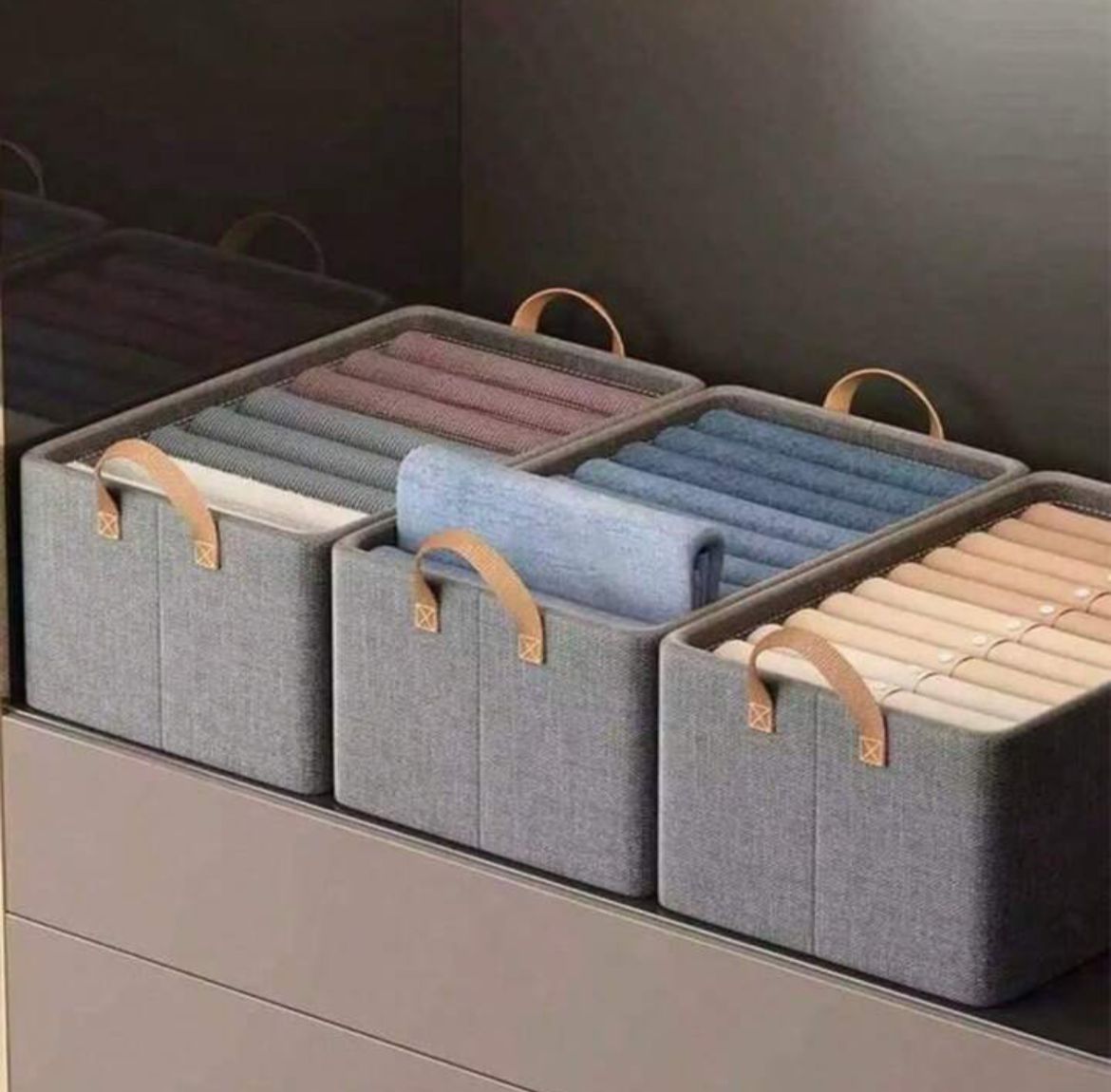 EcoBox - Caixas Organizadoras de Roupas Dobráveis Resistentes e Duráveis - Entrega Grátis