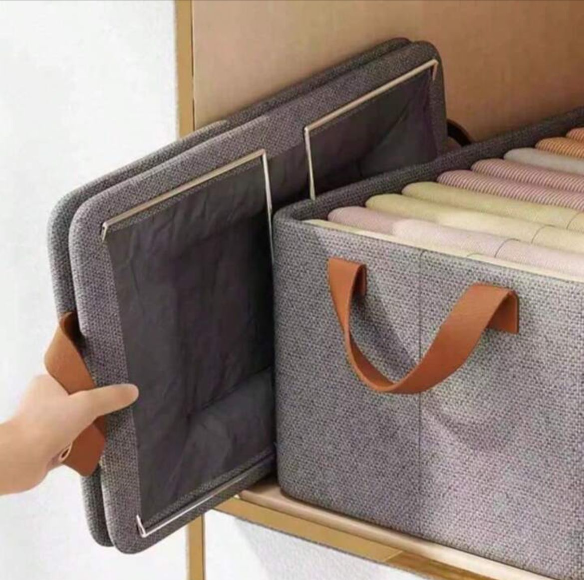 EcoBox - Caixas Organizadoras de Roupas Dobráveis Resistentes e Duráveis - Entrega Grátis