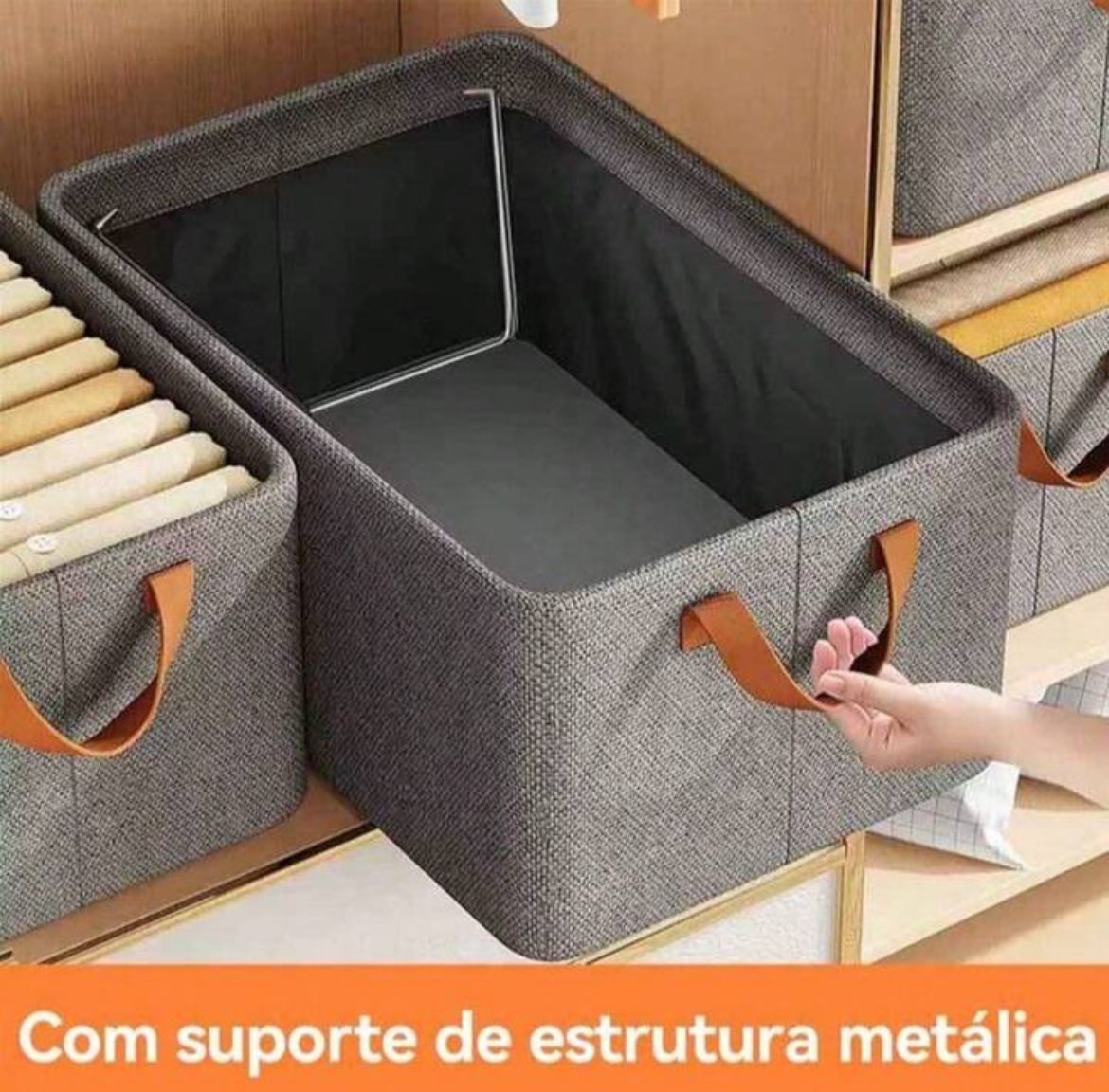 EcoBox - Caixas Organizadoras de Roupas Dobráveis Resistentes e Duráveis - Entrega Grátis
