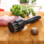 Garanta carnes mais macias e saborosas com o Amaciador de Carne InoxBeef. Feito de aço inox durável, é eficiente, fácil de usar e perfeito para amaciar até os cortes mais duros. Ideal para quem busca resultados rápidos e de alta qualidade na preparação de carnes.
