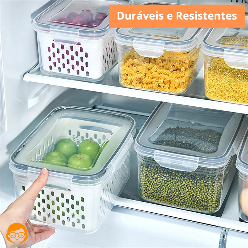 PoteZen - Pote Hermético Organizador de Geladeira - Entrega Grátis