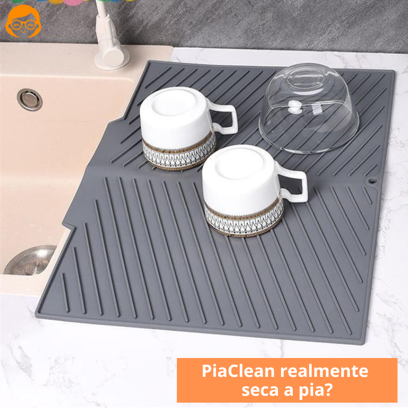 PiaClean - Tapete De Silicone Escorredor Para Pia - Entrega Grátis