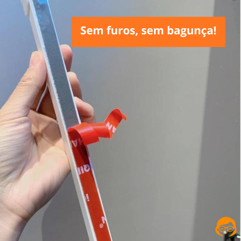 GripPro - Adesivo Organizador de Cozinha Com 10 ganchos - Entrega Grátis