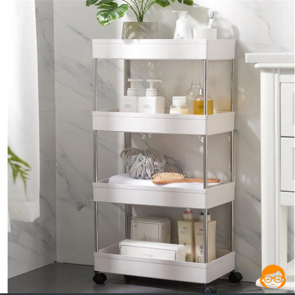 Organix - Organizador de Cozinha Multiuso 4 Andares Com Rodinhas  - Entrega Grátis