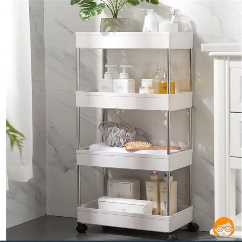 Organix - Organizador de Cozinha Multiuso 4 Andares Com Rodinhas  - Entrega Grátis