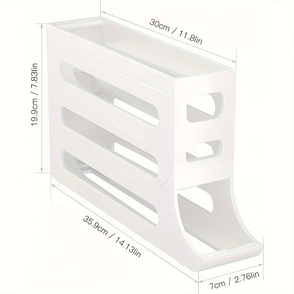 Seu novo aliado na cozinha chegou! O Porta Ovos 4 Andares com Dispenser é perfeito para quem precisa de praticidade no dia a dia. Com capacidade para até 30 ovos, ele possui um sistema de andares que desliza os ovos automaticamente, sempre mantendo os mais antigos à frente. Ideal para famílias ou quem cozinha com frequência. Além disso, seu design moderno combina com qualquer estilo de geladeira. Simples, útil e essencial!

