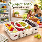 Pote Hermético Organizador com 4 Divisórias - Entrega Grátis