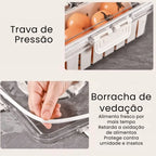 Pote Hermético Organizador com 4 Divisórias - Entrega Grátis