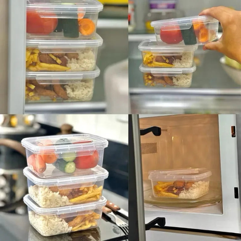 Mantenha sua geladeira ou bolsa térmica organizada com esse kit de marmitas com design moderno, travas resistentes e ótima capacidade. São 800ml por pote, perfeitos para refeições completas. Mais organização e segurança para sua alimentação diária.