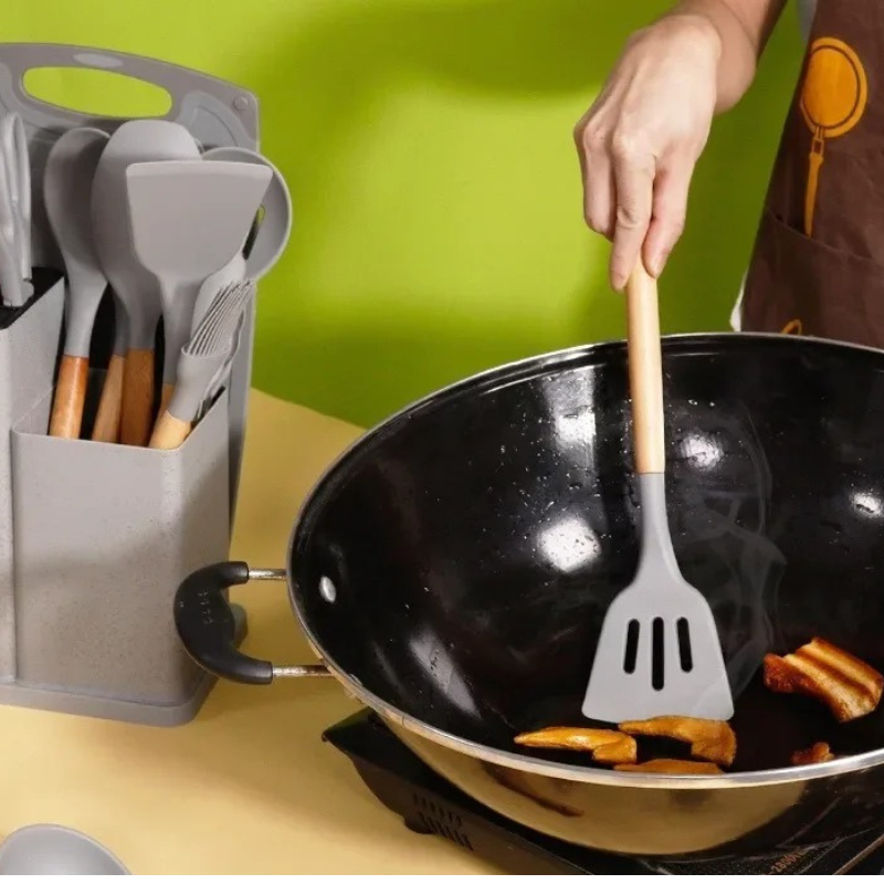 Kit Completo Jogo Utensílios de Cozinha 19 Peças