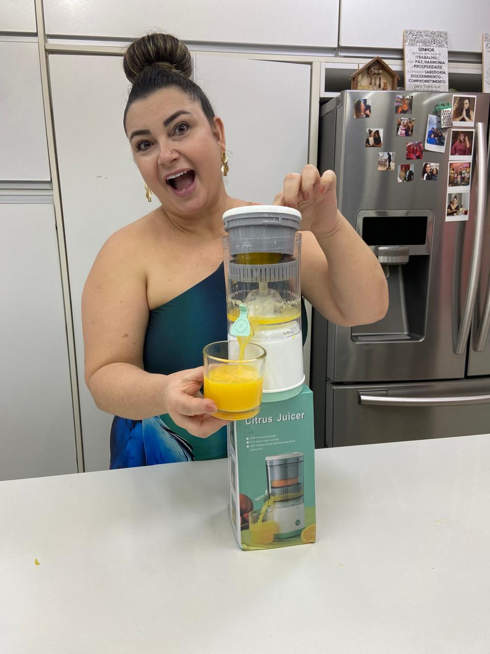 SucoMax - Espremedor de Frutas Elétrico USB Portátil - Entrega Grátis