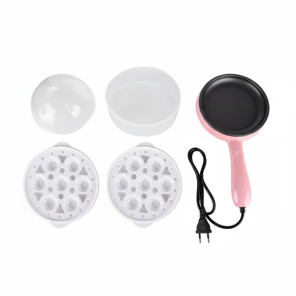 PanFlex - Frigideira Elétrica Antiaderente Com Suporte para Cozinhar Ovos - Entrega Grátis