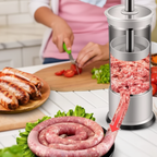 InoxMix - Kit Máquina de Encher Linguiça Caseira + Funil - Entrega Grátis