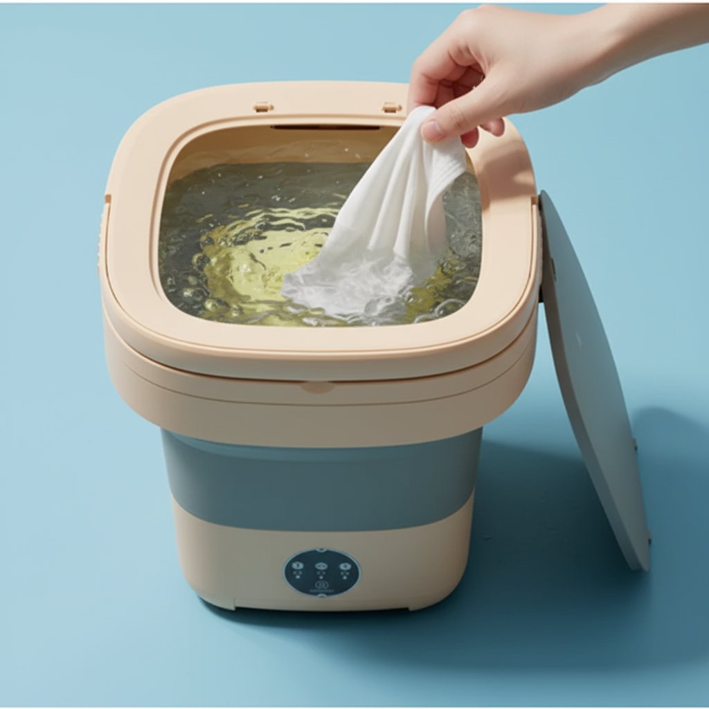 UltraClean - Mini Máquina de Lavar Elétrica Portátil Ideal Para Peças Pequenas - Entrega Grátis