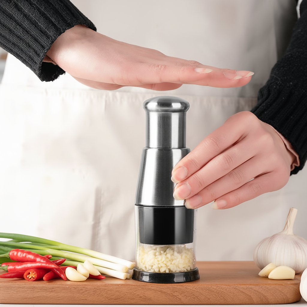 Inoxcut – Espremedor De Alho Manual Rápido e Sem Bagunça + Entrega grátis