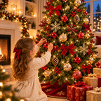 Arvore de Natal Decorada Por Completo de 1,50M com 220 Galhos + 70 Enfeites Completa Enfeitada Pinheiro Verde e Pisca Led - Entrega Grátis